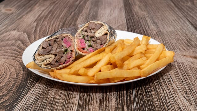 Beef Shawerma Sandwich.
